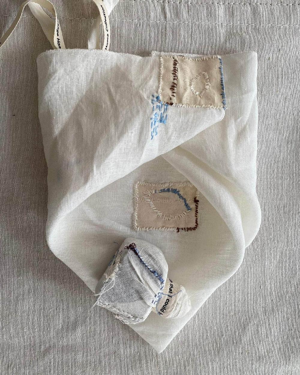 baserange Repair - linen cloth & scent block - Deadstock Fabric baserange Repair - linen cloth & scent block - Deadstock Fabric