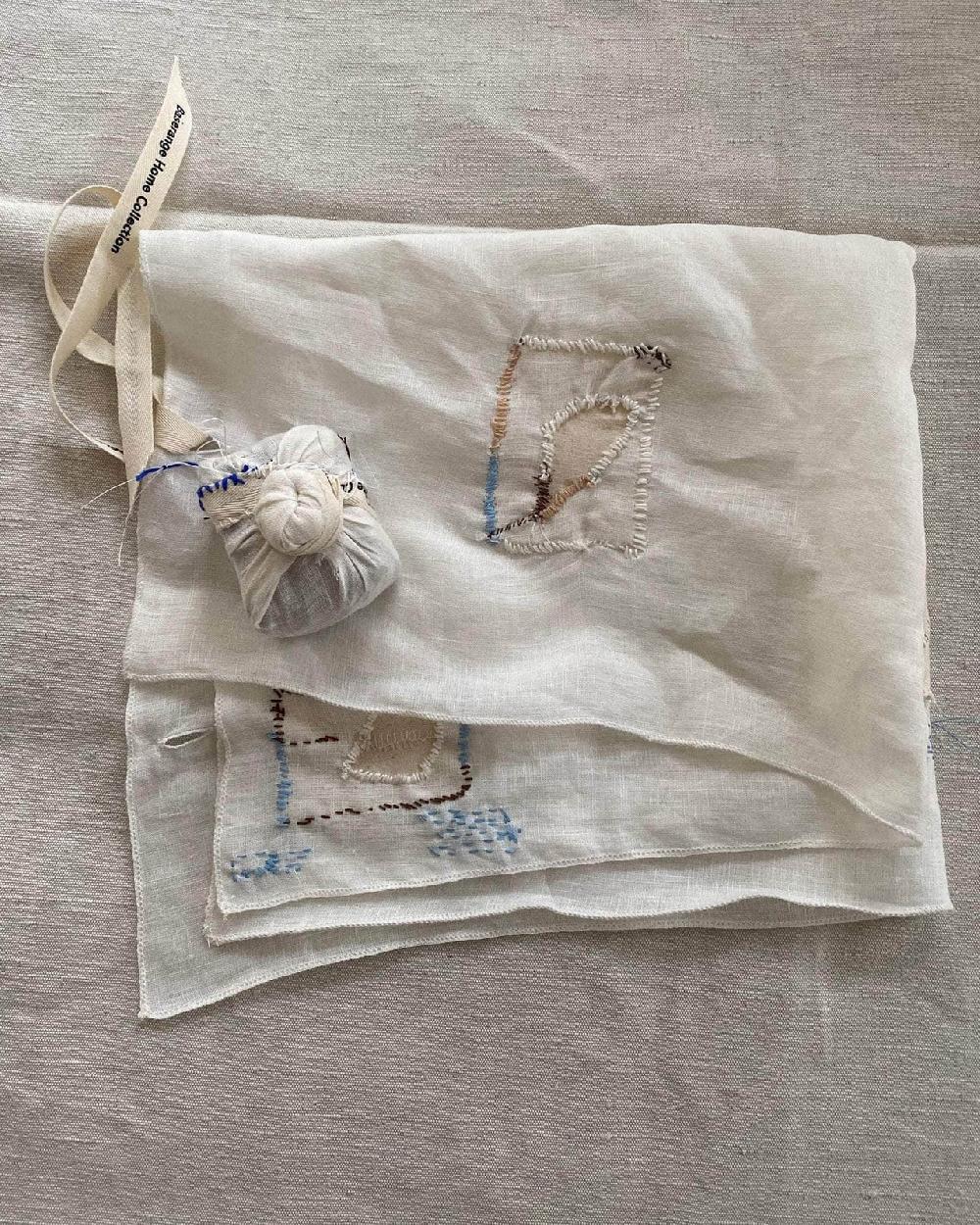 baserange Repair - linen cloth & scent block - Deadstock Fabric baserange Repair - linen cloth & scent block - Deadstock Fabric