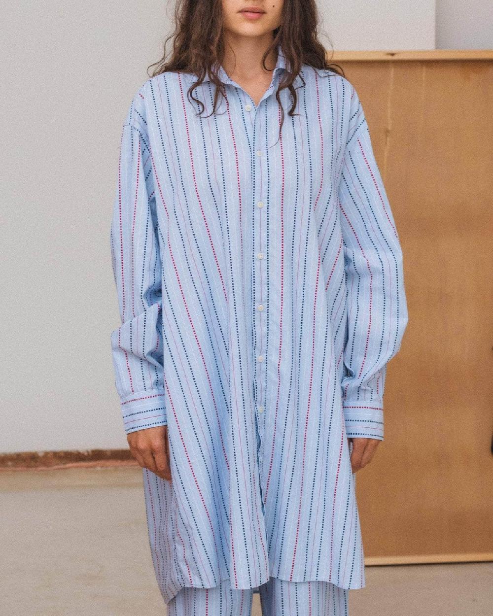 Baserange Robe Chemise Claude  - Popeline De Coton Biologique