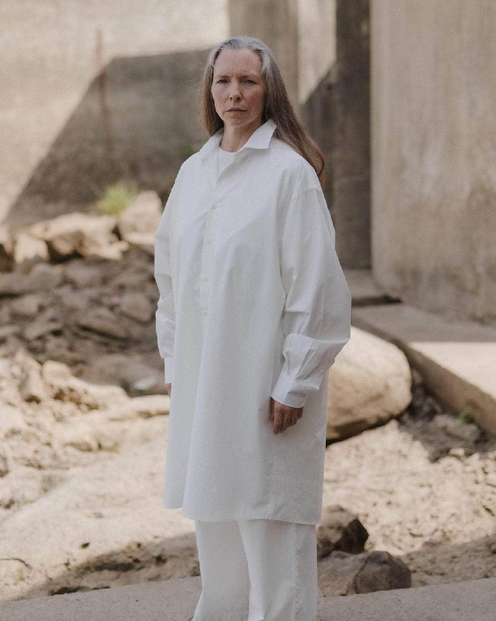 Baserange Robe Chemise Claude - Popeline De Coton Biologique