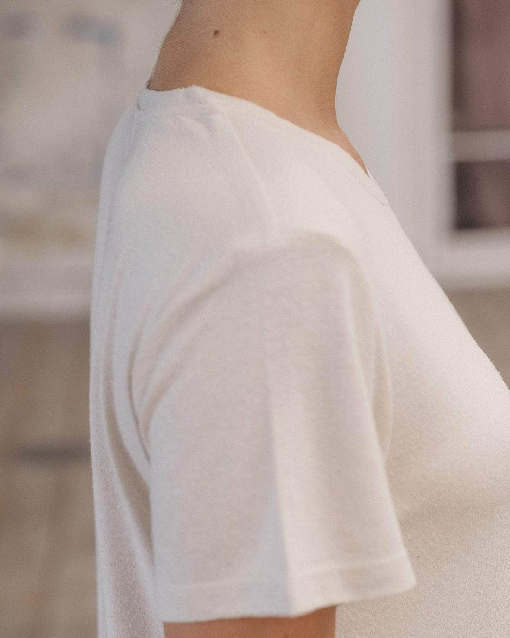 Baserange Robe T-shirt En Soie - Jersey De Soie Sauvage