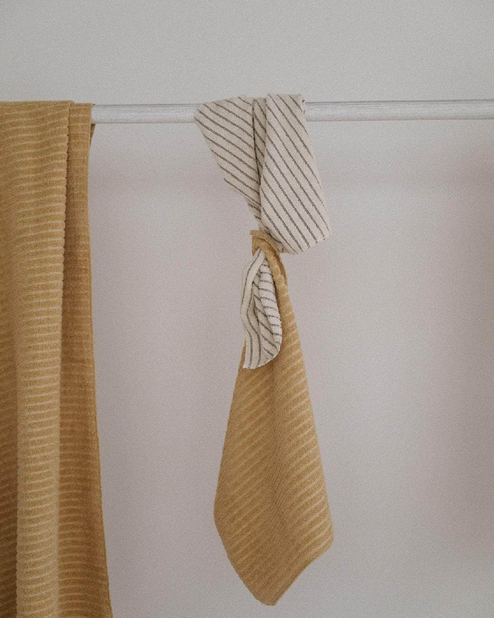 baserange Serviette de yoga pour le visage - Tissu éponge en coton biologique