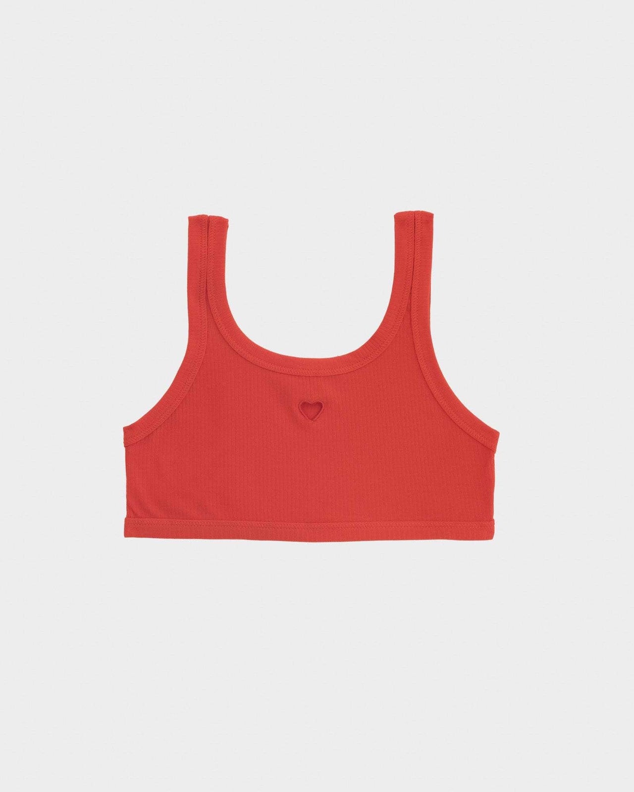 Baserange Soutien-gorge Heart - Fin Coton Biologique Côtelé