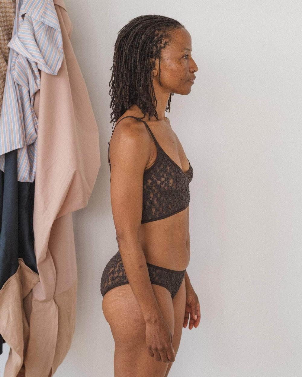 Baserange Soutien-gorge Musial - Dentelle De Coton Biologique