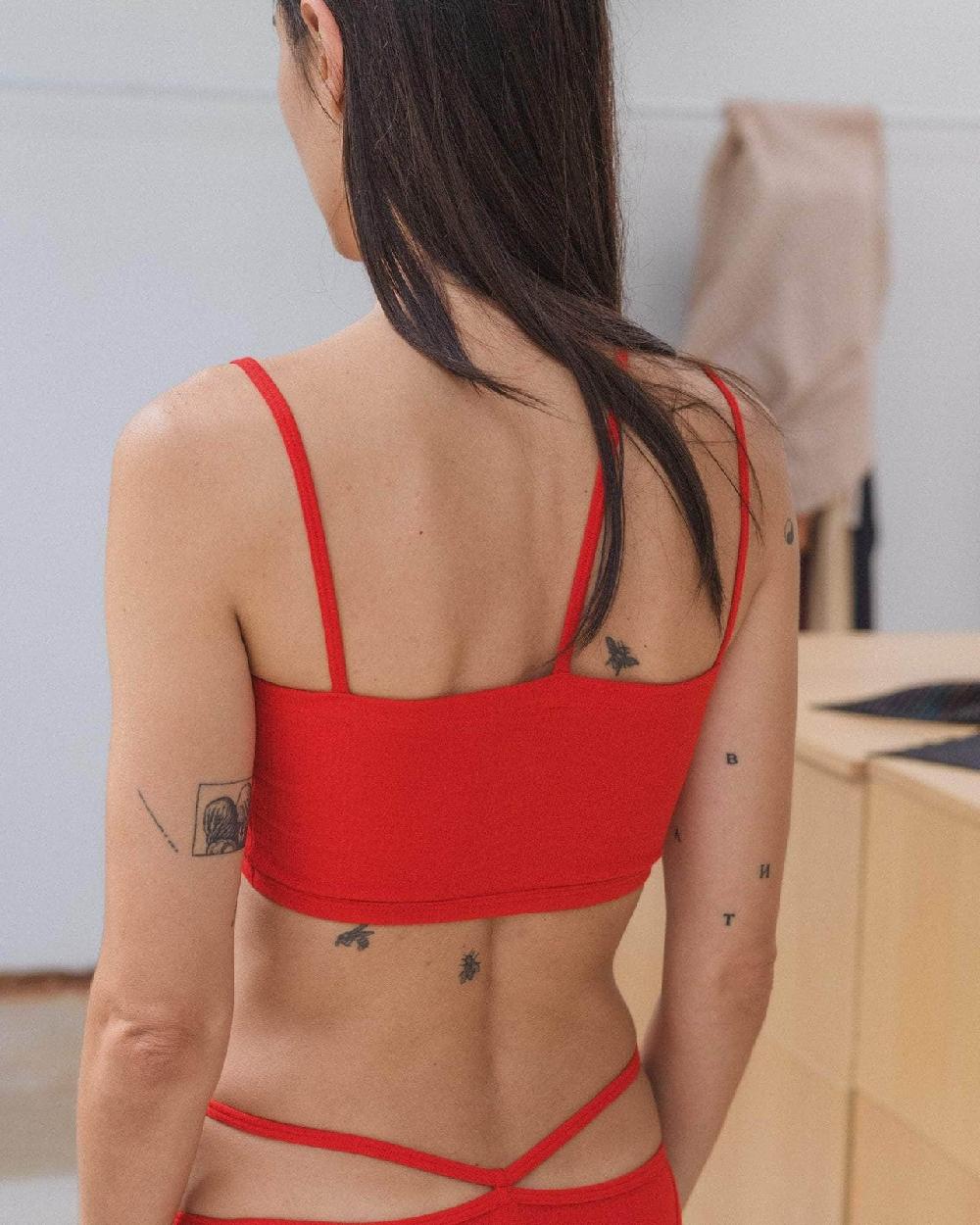 Baserange Soutien-gorge Nida - Coton Biologique Côtelé