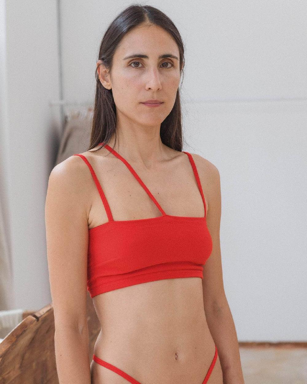 Baserange Soutien-gorge Nida - Coton Biologique Côtelé