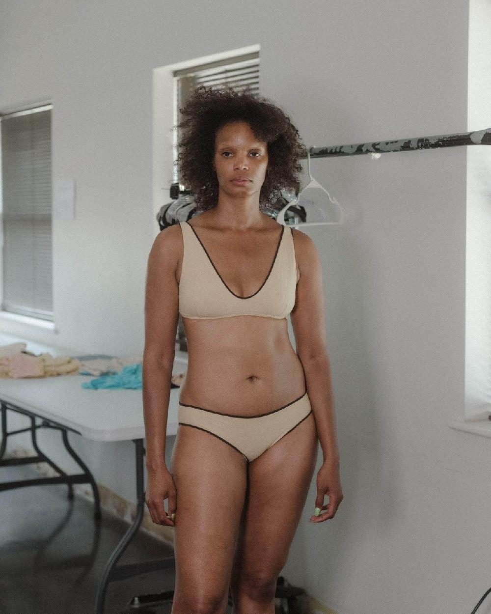 Baserange Soutiens-gorge Pam - Fin Coton Biologique Côtelé