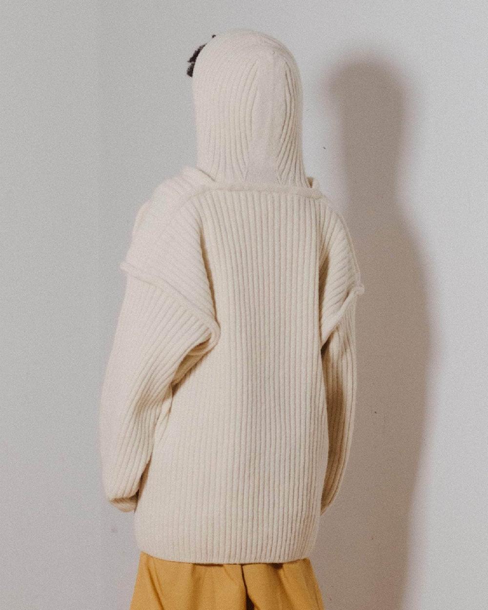 Baserange Sweat à Capuche Construct - Laine Mérinos D'Arles