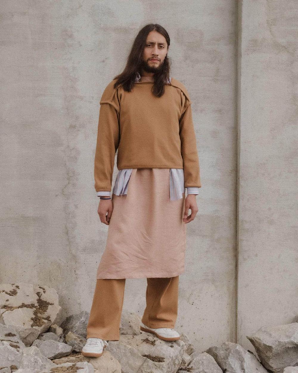 Baserange Sweat Light Relief - Coton Biologique Côtelé