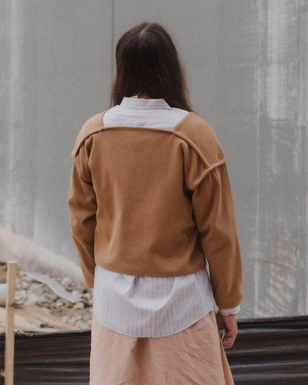 Baserange Sweat Light Relief - Coton Biologique Côtelé