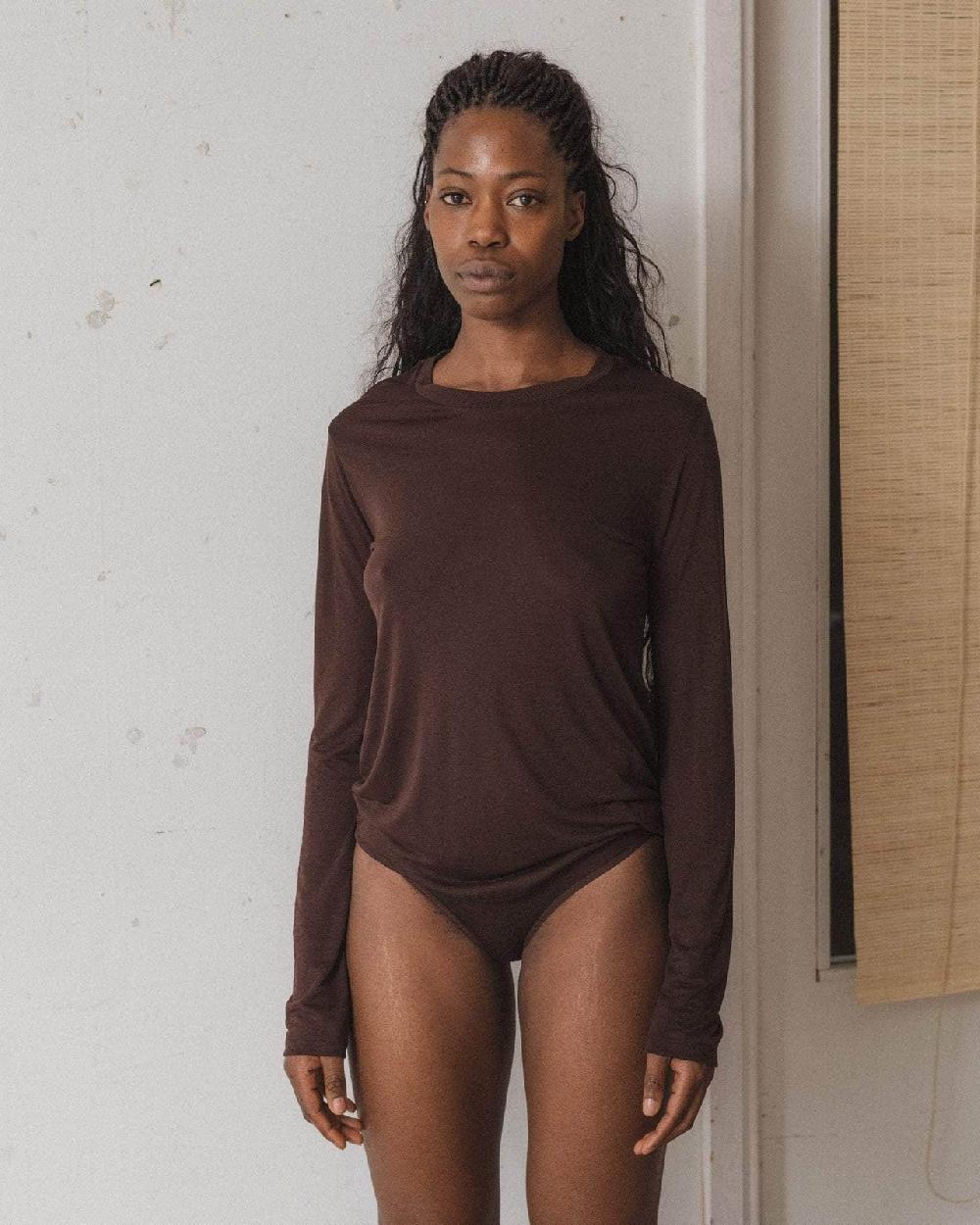 baserange T-shirt à manches longues - Lyocell de bambou