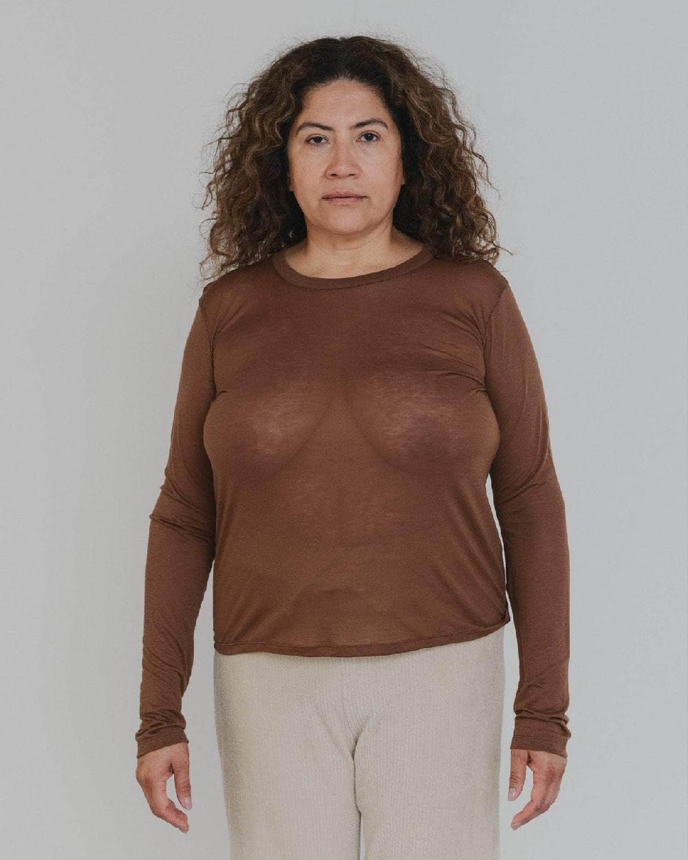 baserange t-shirt à manches longues - Lyocell de bambou