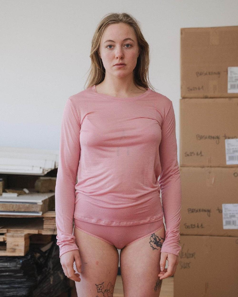 baserange t-shirt à manches longues - Lyocell de bambou