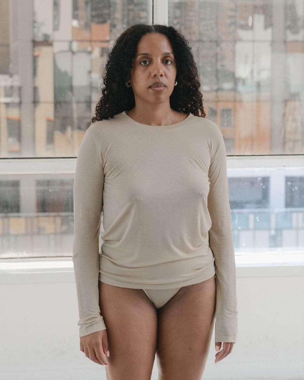 baserange T-shirt à manches longues - Lyocell de bambou