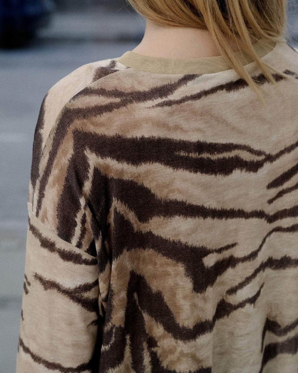 Baserange T-shirt Ample à Manches Longues - Lyocell De Bambou