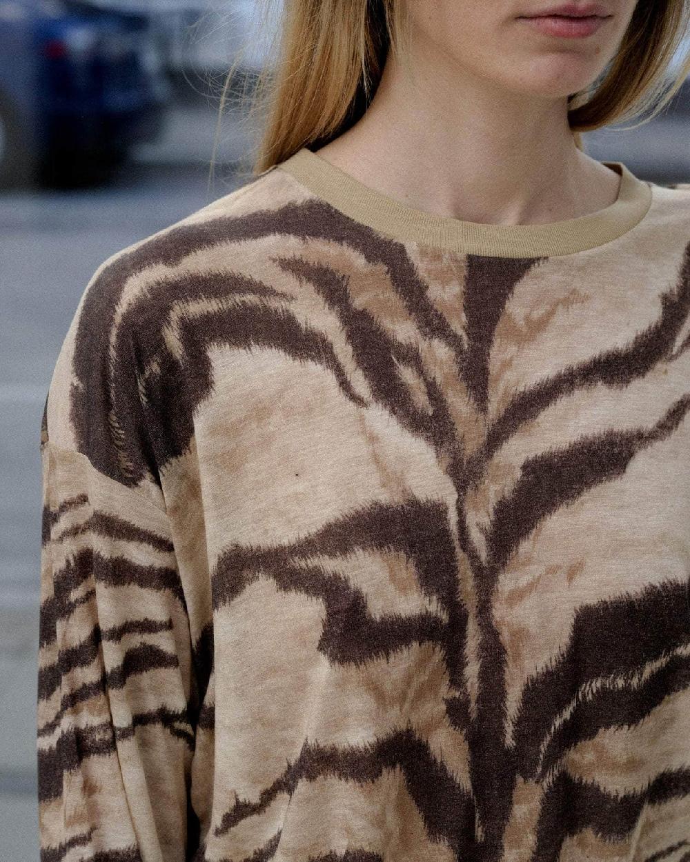 Baserange T-shirt Ample à Manches Longues - Lyocell De Bambou