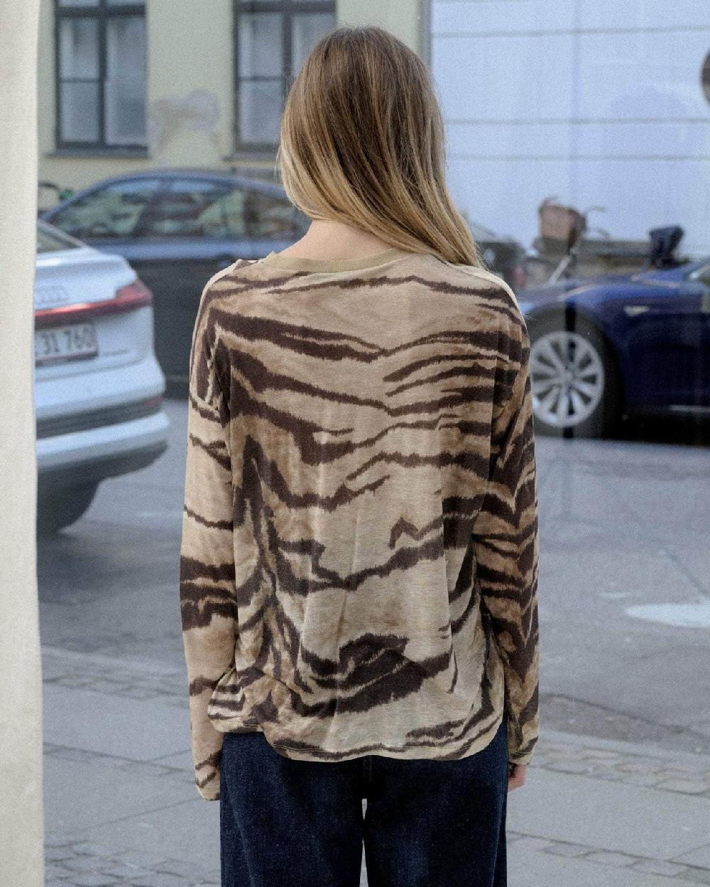 Baserange T-shirt Ample à Manches Longues - Lyocell De Bambou