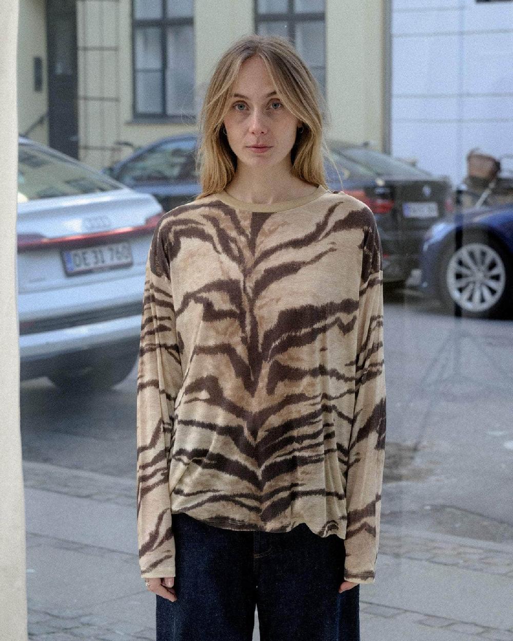 baserange t-shirt ample à manches longues - Lyocell de bambou