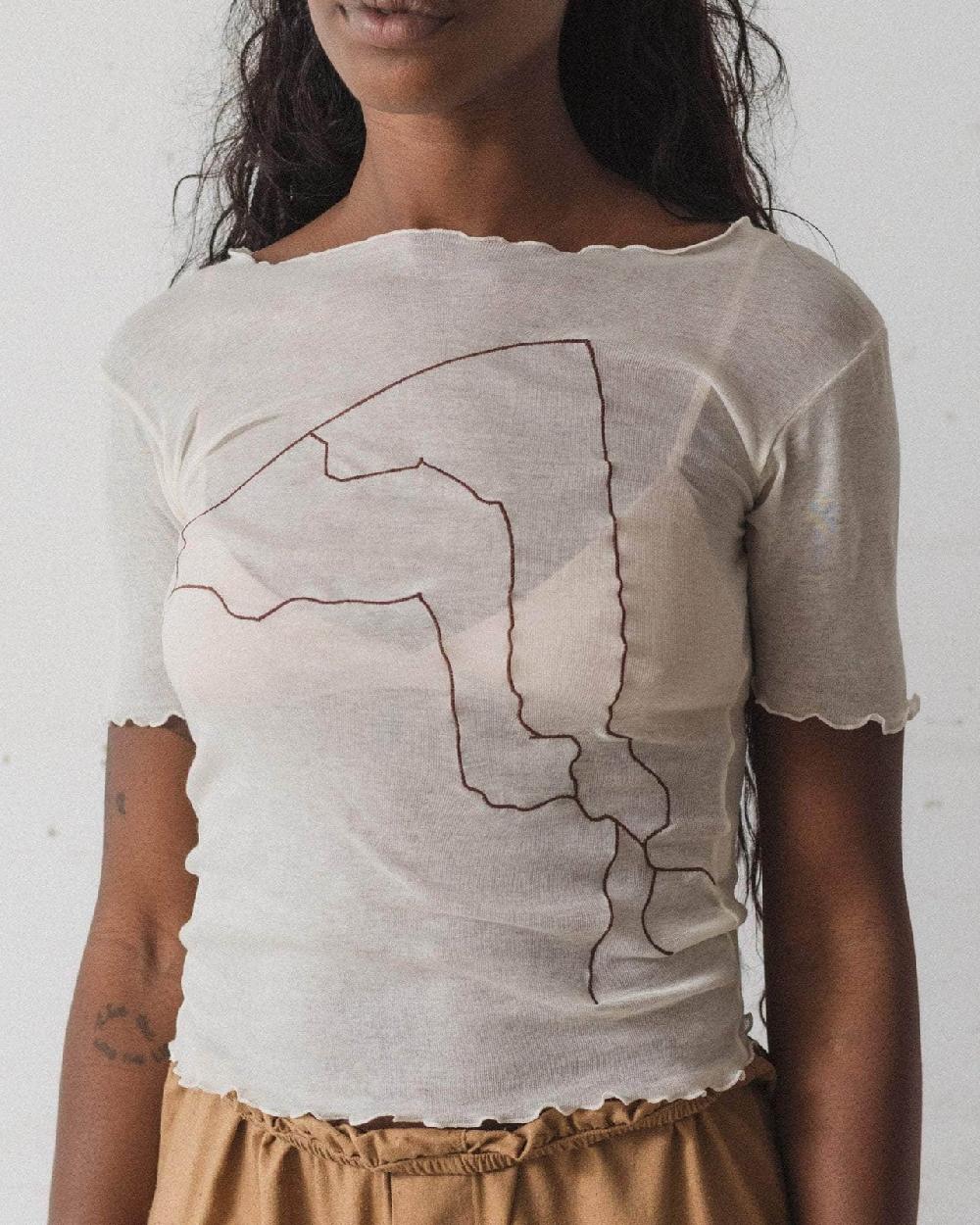 Baserange T-shirt Aroostook - Gaze De Coton Biologique