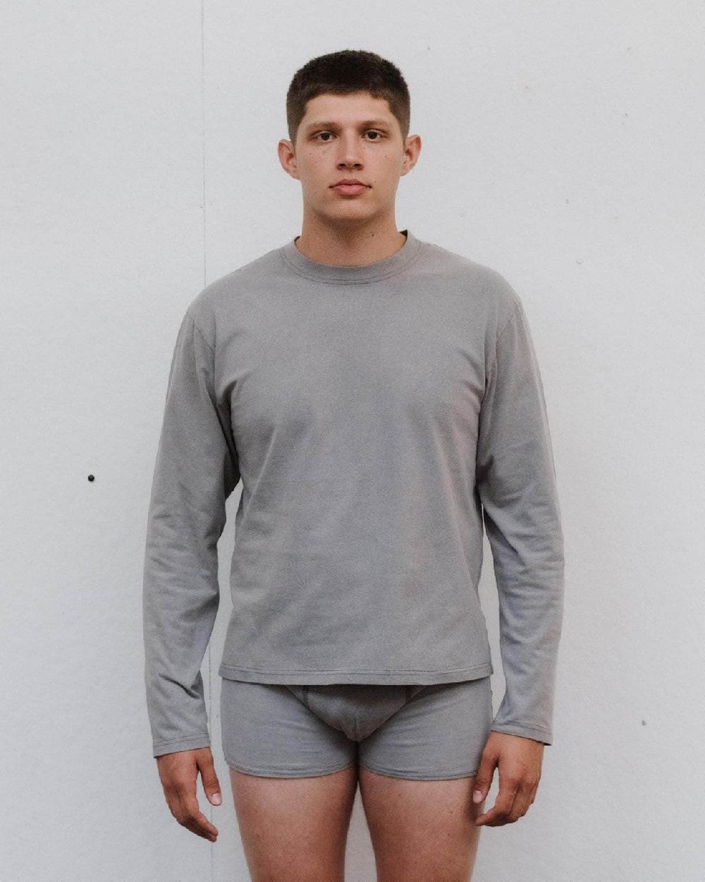 baserange T-shirt briar à manches longues - Coton régénératif