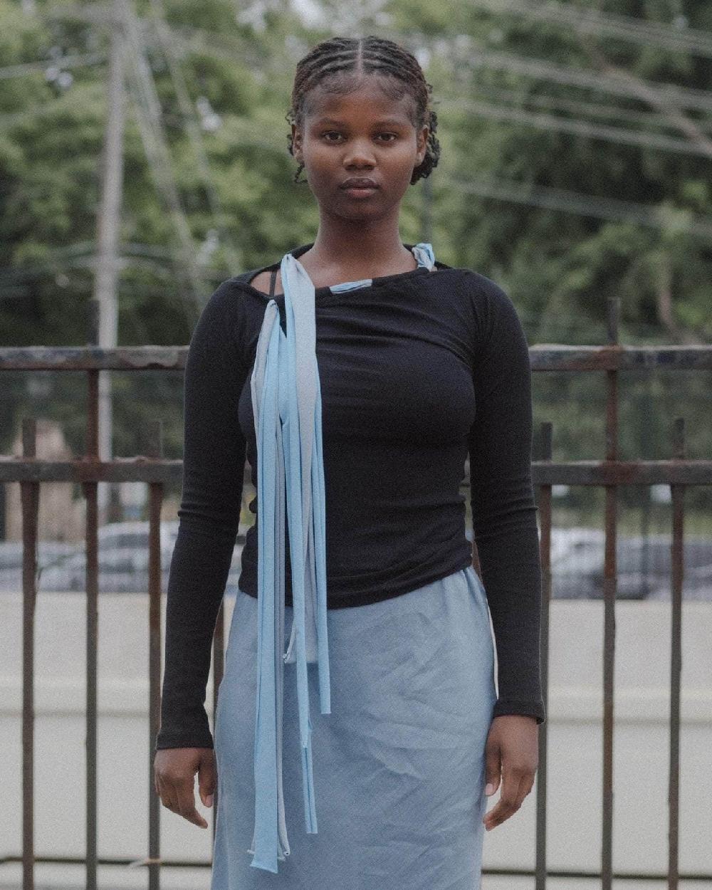 baserange T-shirt circ à manches longues - Fin coton biologique côtelé