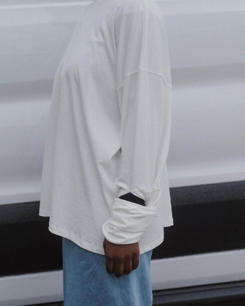 Baserange T-shirt Harbour à Manches Longues - Jersey De Coton Biologique