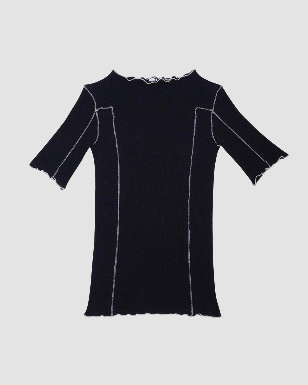 Baserange T-shirt Omato 3/4 - Fin Coton Biologique Côtelé