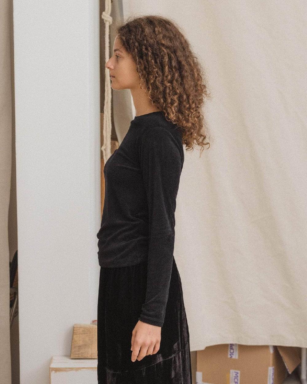 Baserange T-shirt Omo à Manches Longues - Velours Ecovero