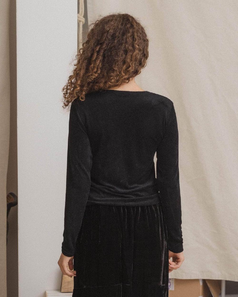 Baserange T-shirt Omo à Manches Longues - Velours Ecovero