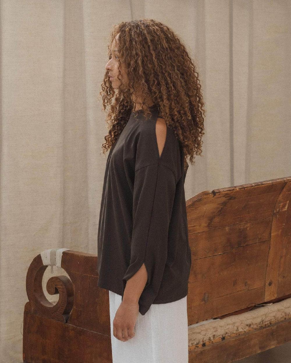 Baserange T-shirt Pin à Manches Longues - Coton Régénératif