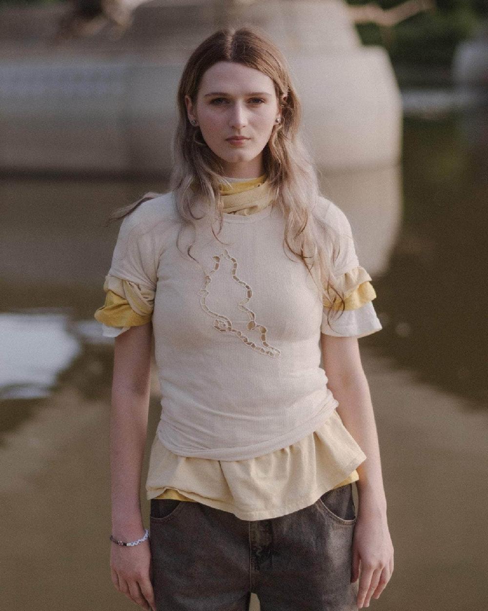 baserange T-shirt ponte - Fin coton biologique côtelé