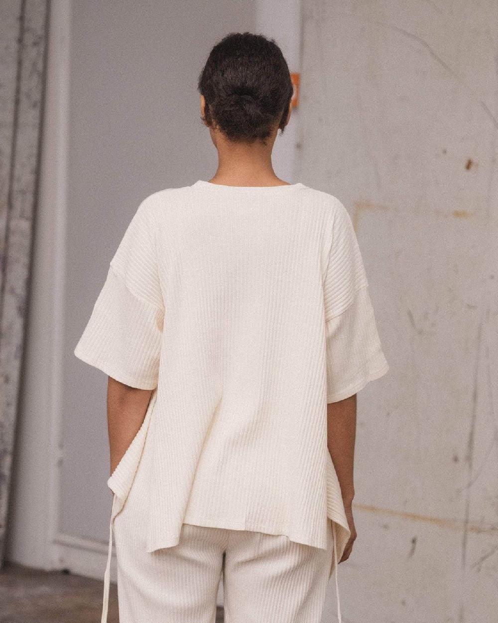 Baserange T-shirt Shaw - Molleton De Coton Biologique