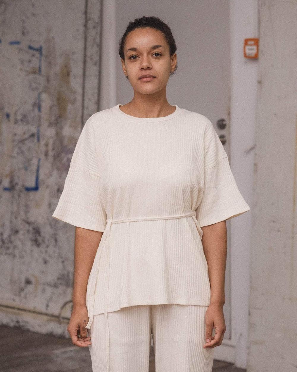 Baserange T-shirt Shaw - Molleton De Coton Biologique