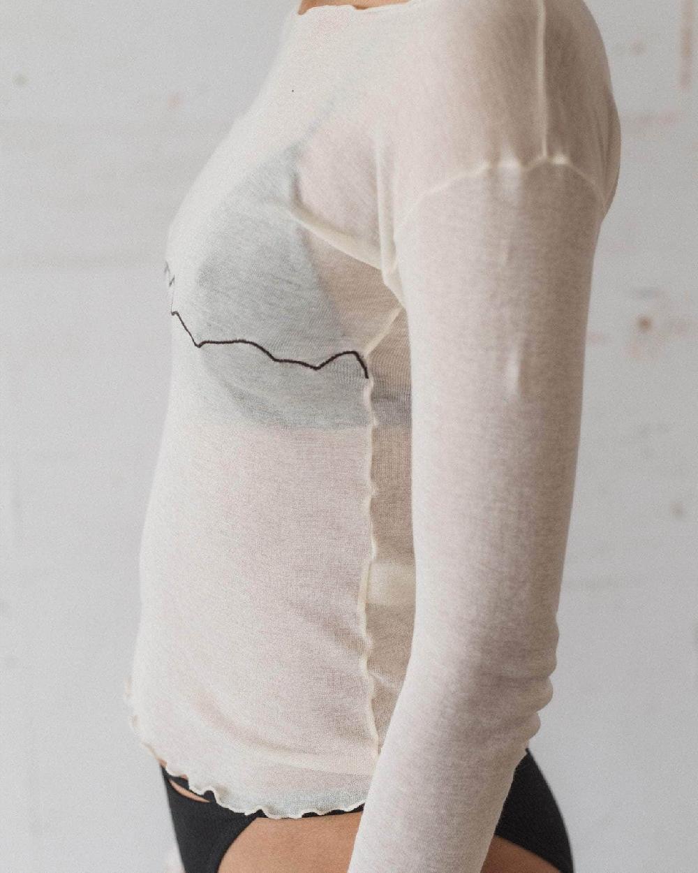 Baserange T-shirt Tabbys Star à Manches Longues - Gaze De Coton Biologique