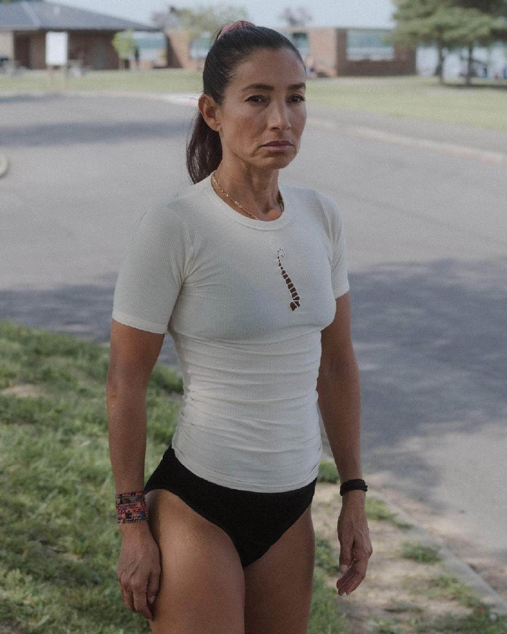 Baserange T-shirt Tower - Fin Coton Biologique Côtelé