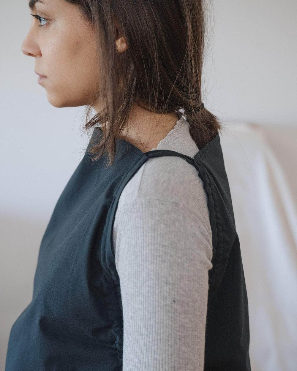 Baserange Top à Bretelles Pictorial - Popeline De Coton Biologique