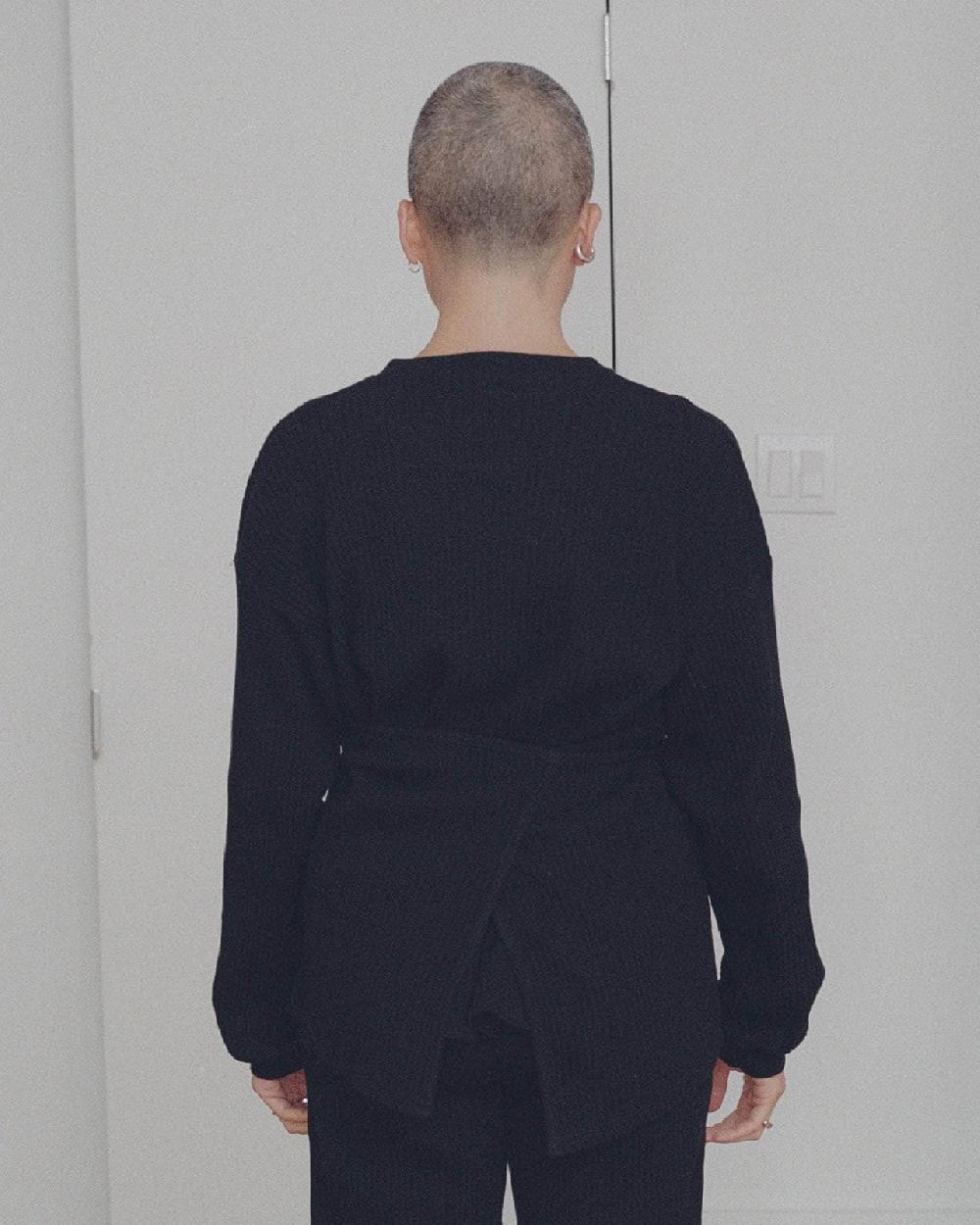 Baserange Top Shaw à Manches Longues - Molleton De Coton Biologique