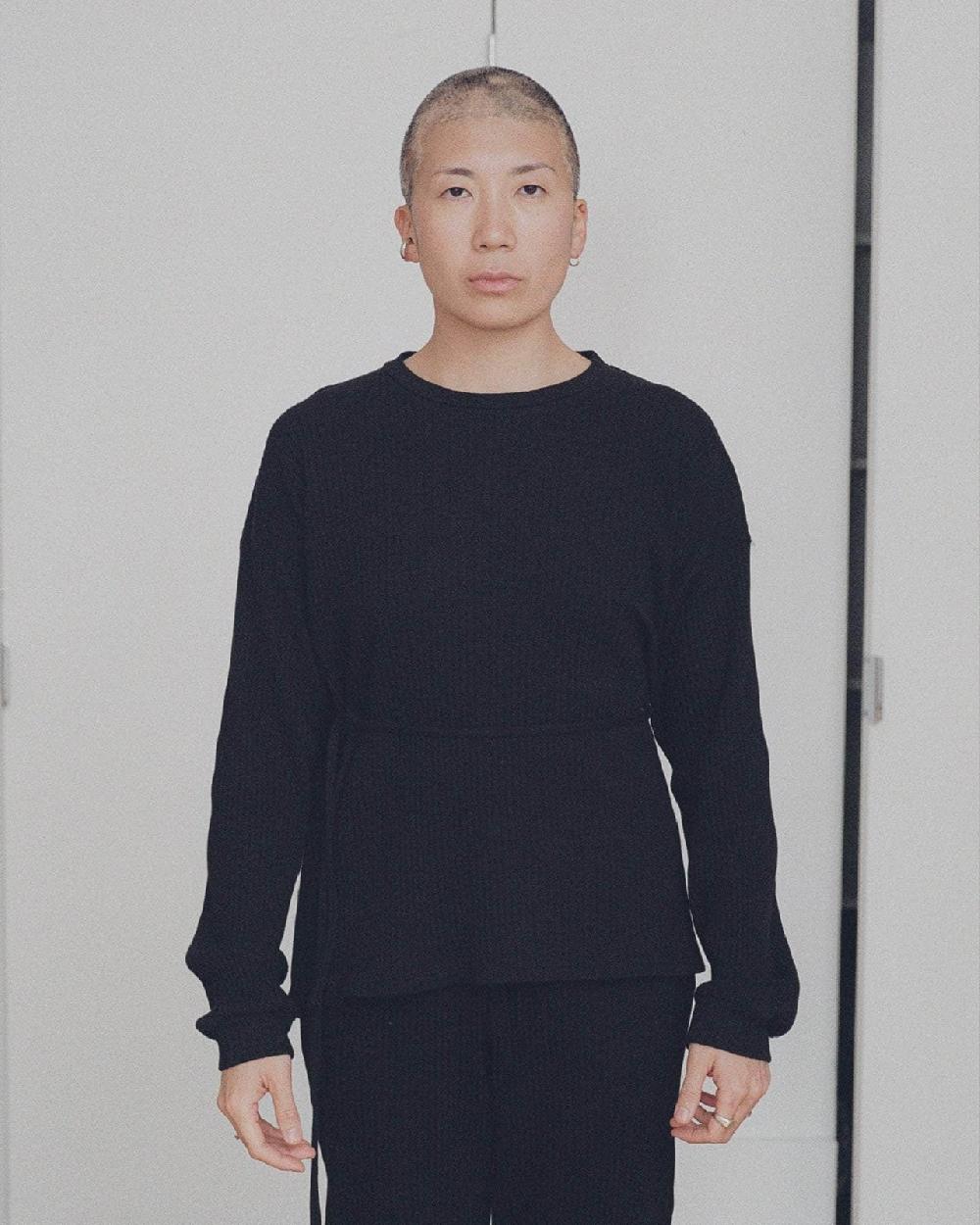 baserange Top shaw à manches longues - Molleton de coton biologique