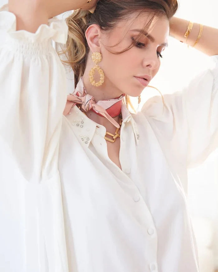 Basile Le Foulard Cœur Sur La Main - Rose