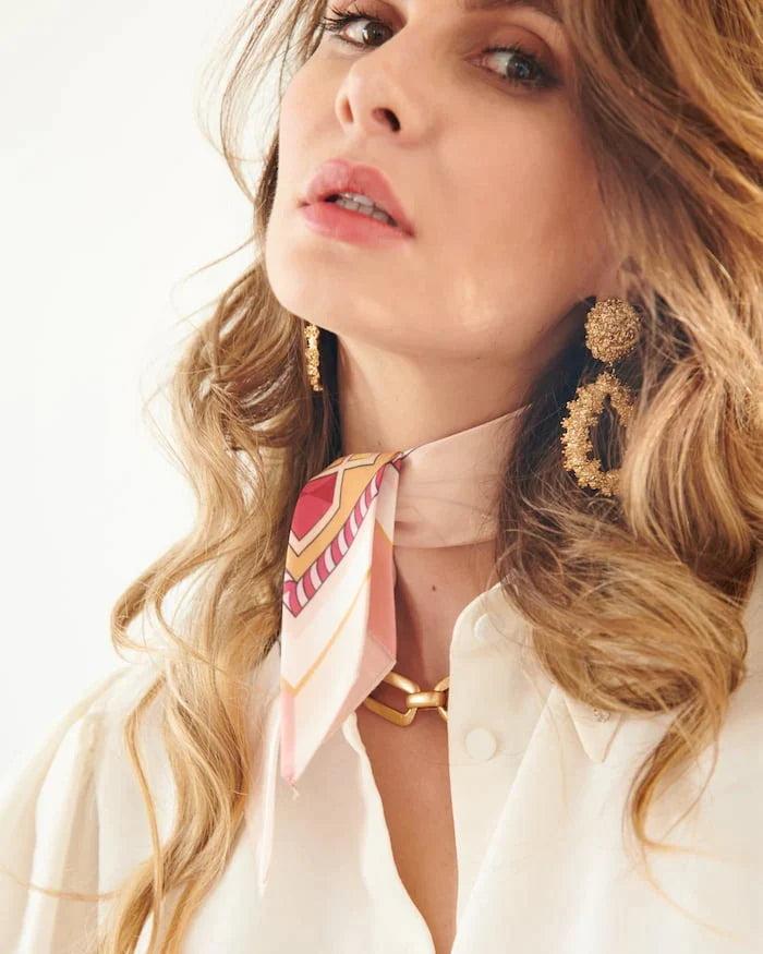 Basile Le Foulard Cœur Sur La Main - Rose