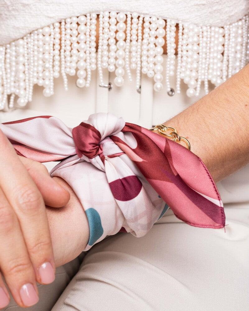 Basile Le Foulard Gloriette - Framboise