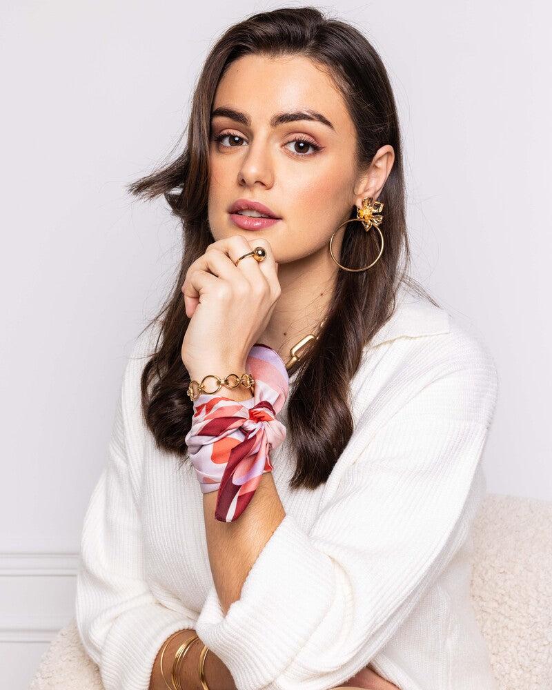 Basile Le Foulard Gloriette - Framboise