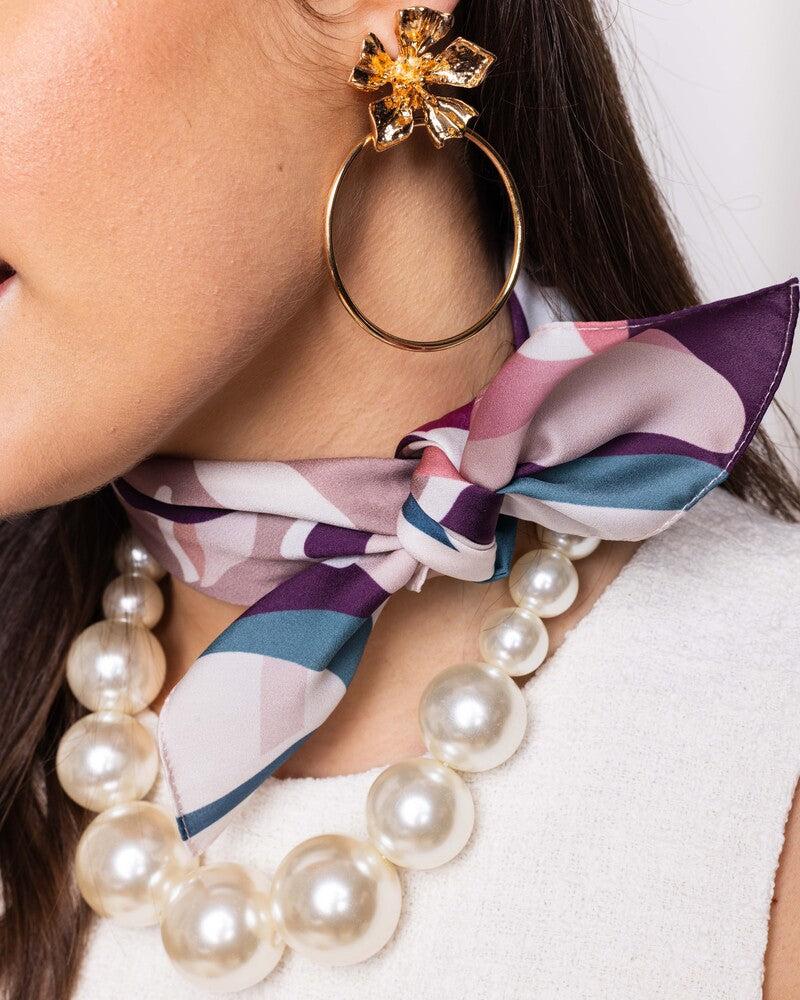 Basile Le Foulard Gloriette - Framboise