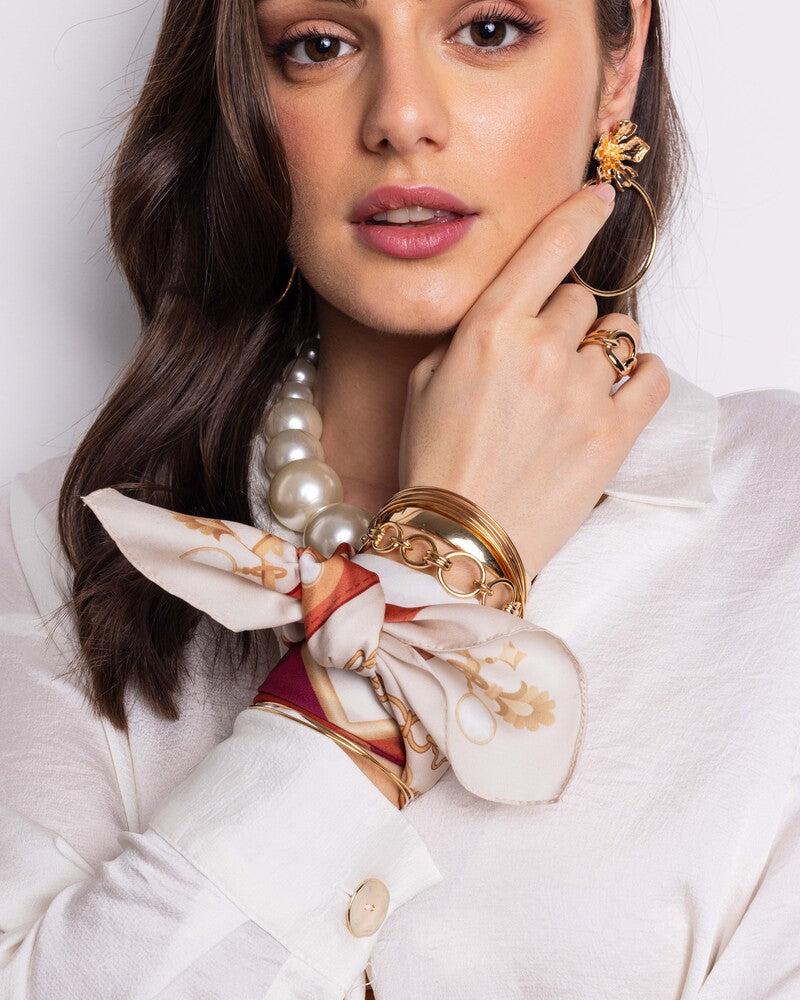 Basile Le Foulard Opale - Blush