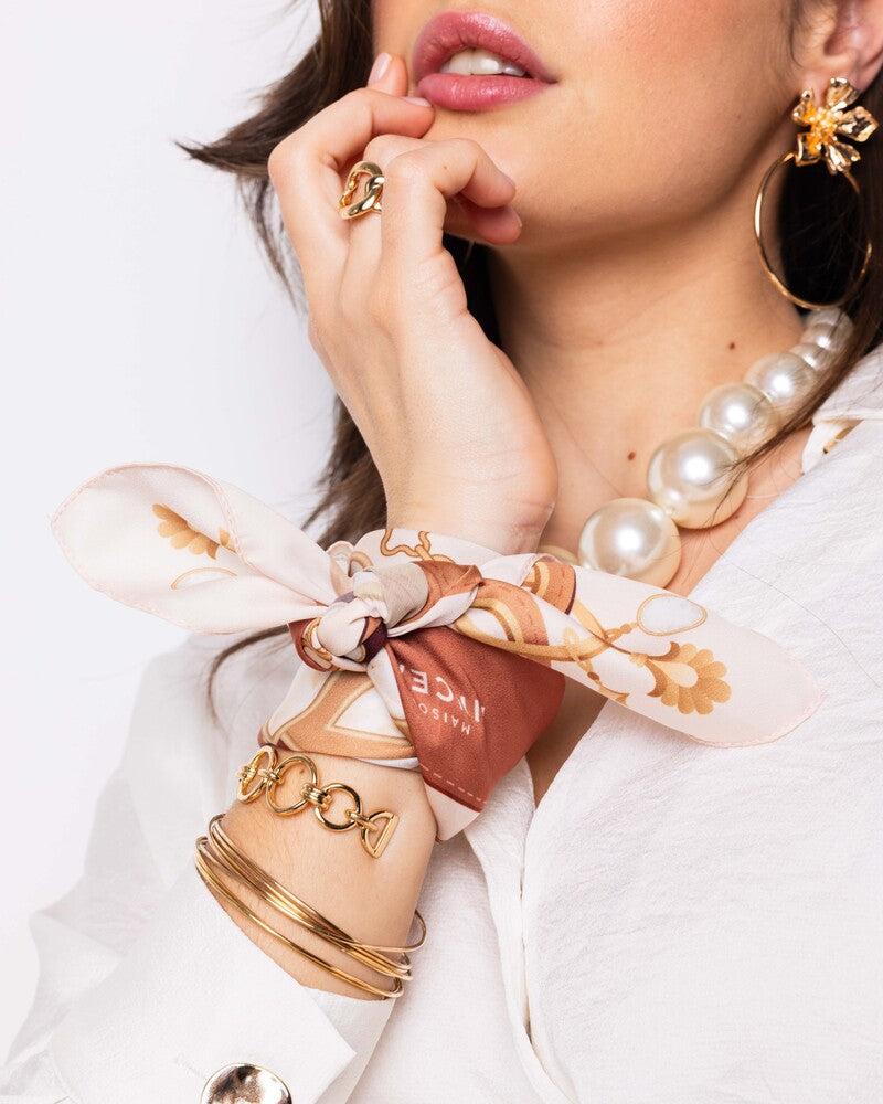 Basile Le Foulard Opale - Blush