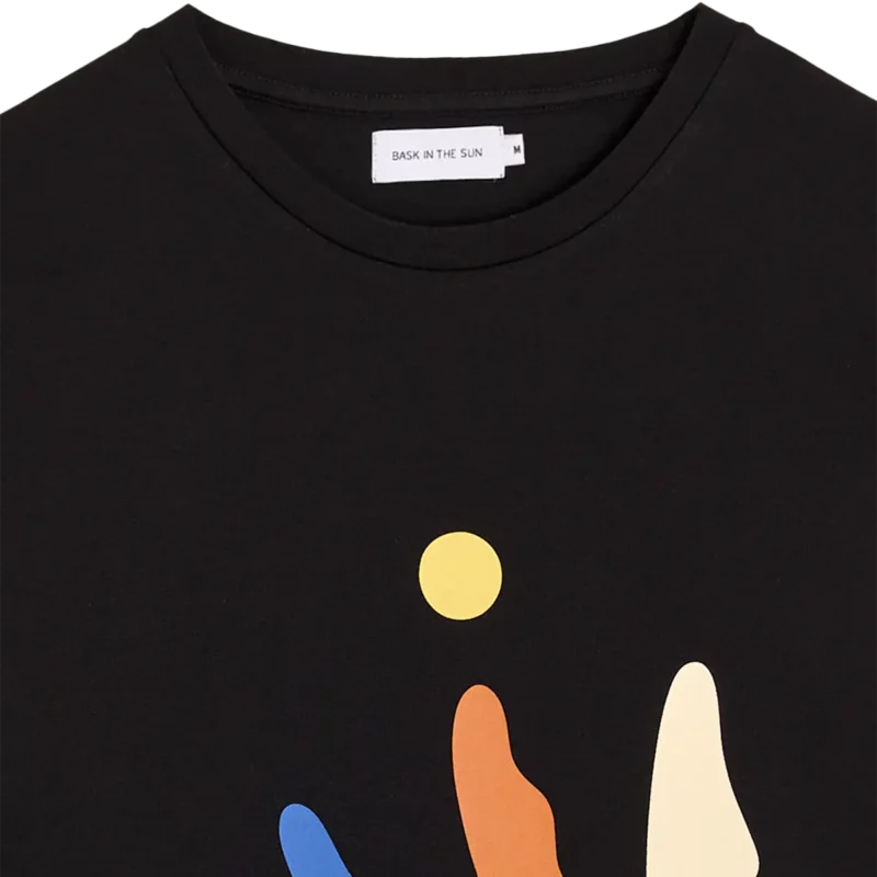 Bask In The Sun Black REINCARNATION Tee