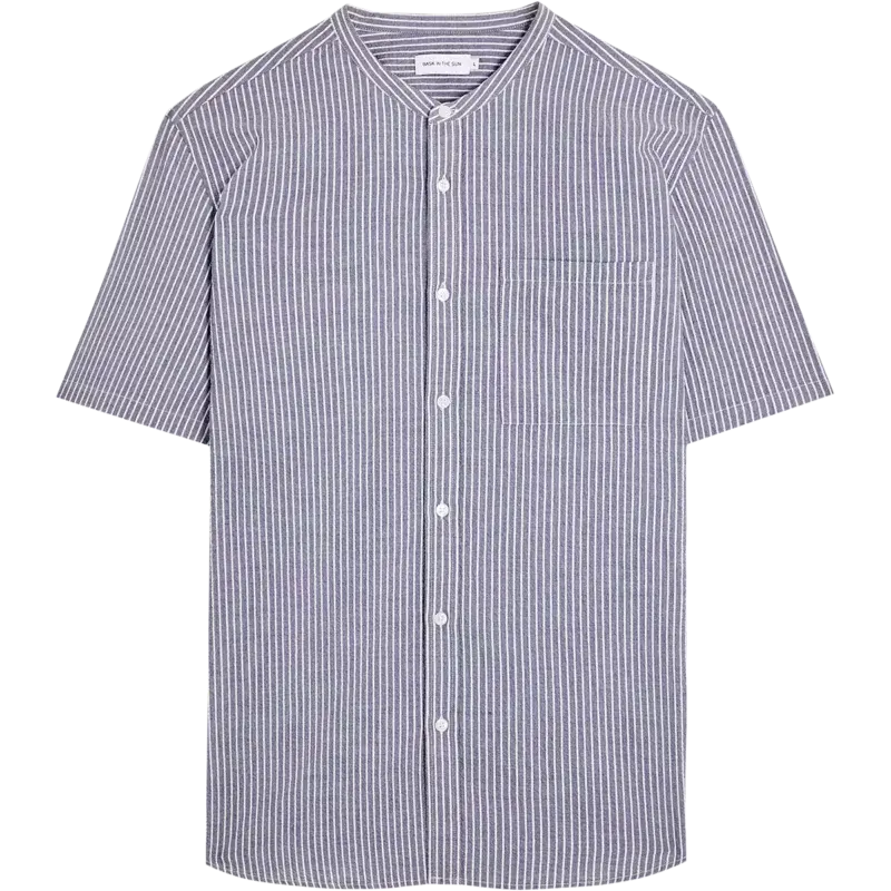 bask in the sun blue IONA shirt