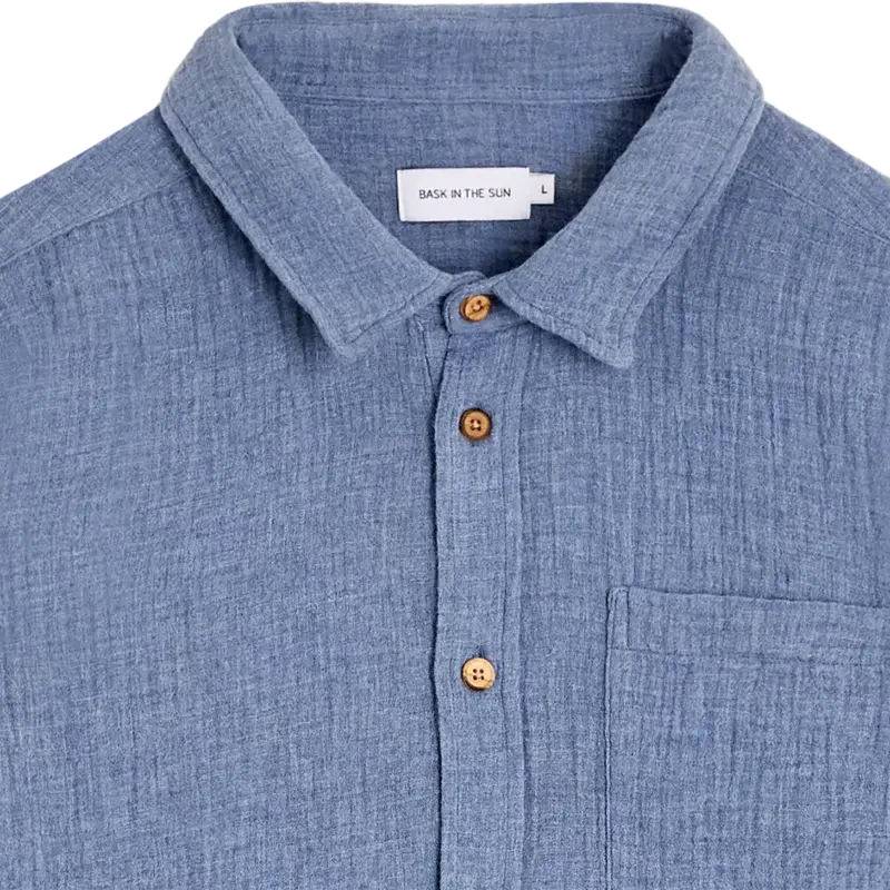 Bask In The Sun Blue OIHANA Shirt