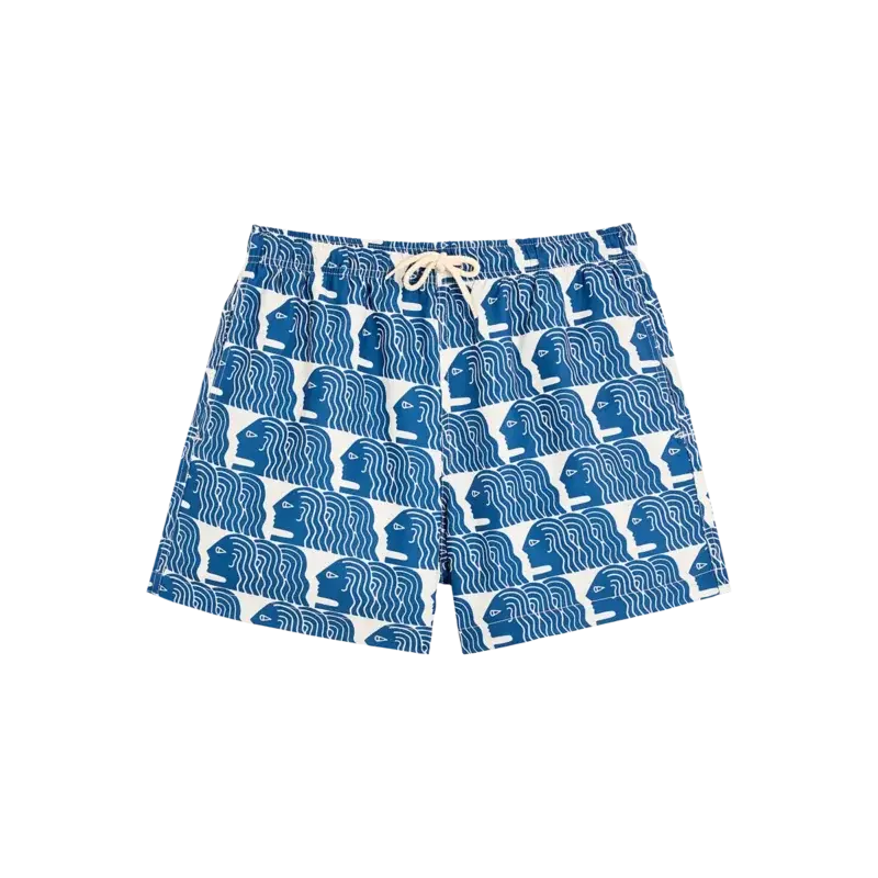 bask in the sun blue PROFILES swimshort