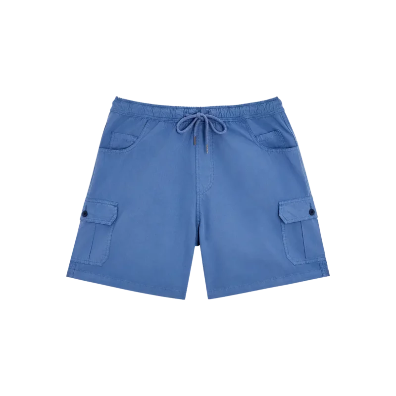 bask in the sun blue SERGE short